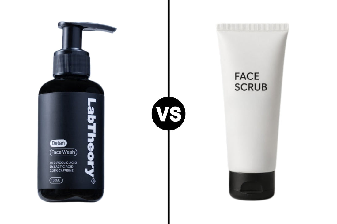 Face Wash vs Face Scrub for Men: When to Use Each?